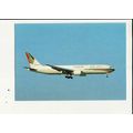 Aviation GULF AIR BOEING 767-300 Postcard by Ed...