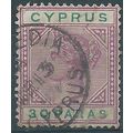 Cyprus 1894 SG41a 30 Paras Pale Mauve & Green D...