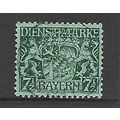 GERMANY STATES BAVARIA 1916 OFFICIAL 7 1/2pf GR...