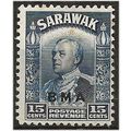 Sarawak 1945 SG135 15c Blue BMA Mounted Mint .