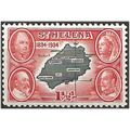 St Helena 1934 SG116 1 1/2d Black & Scarlet Mou...