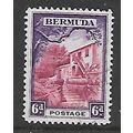 BERMUDA 1936 6d CARMINE LAKE & VIOLET GARDERERS...