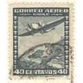 Chile 1934 - 40c bluish black - Junkers G24 ove...