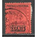 GUIANA BRITISH 1905 SAILING SHIP SANDBACH 2c PU...