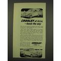 1949 Crosley Station Wagon Ad - Leads the Way