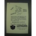 1960 Lufthansa Airlines Ad - Rare? Medium? Well...