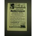 1924 Holland-America Line Cruise Ad - Luxury Cruise Mediterranean