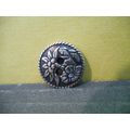 Metal Vintage Picture Button,Flowers
