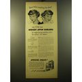 1950 Toni Midget Spin Curlers Ad - Never before anything like them!