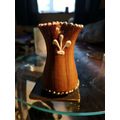 Unusual Brown Studio Pottery Vase Italy