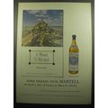 1957 Martell Cognac Ad - le Mont St. Michel France