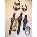 LOT OF WATCHES/HEART RATE MONITORS BOWFLEX OMRO...