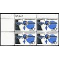 1557, MNH 10¢ - Large Red Color Shift Error Pla...