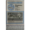 1970 programme Manchester City v. Huddersfield ...