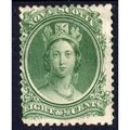 1863 NOVA SCOTIA Sg26 8 1/2c DEEP GREEN MOUNTED...