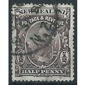 New Zealand 1898 SG246 1/2d Purple-Brown Fine U...