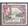Jamaica 1938 SG128 6d Grey & Purple FILLER (Pul...