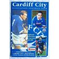 1995 programme Cardiff City v. Blackpool - cent...