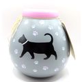 Black Cat Money Box 15 CM Ceramic Cats Leave Pa...