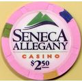 Seneca Allegany. $2.50 Casino Chip. Salamanca, ...
