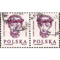 POLAND, Wawel Heads: Girl with Wreath, violet 1985, 5 Zl