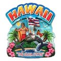 Hawaii the Aloha State Artwood Montage Fridge M...