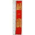Vintage: red leather bookmark - York Minster