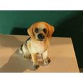 Beagle - Sitting 1:12th Dolls House Miniature