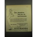 1956 Lufthansa Airlines Ad - See photokina this fall via Lufthansa