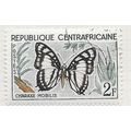 CENTRAL AFRICAN REP. 1960 BUTTERFLIES NOBLE WHI...
