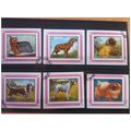 SHARJAH Serie 6 blocs feuillets CHIEN CHIENS DO...