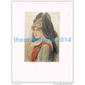 YOUNG ALSATIAN GIRL WITH HEADDRESS, FRANCE, BOO...