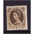 GREAT BRITAIN 1958 SG 584 1s BISTRE BROWN FINE ...