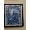 Zanzibar 1936 7s 50c Light Blue Mounted Mint MM...