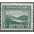 Newfoundland 1923 SG149 1c Green Mounted Mint ....