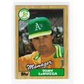 1987 Topps Tony LaRussa baseball card #68 – Ath...