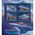 CENTRAL AFRICA 2013 SHEET MNH CONCORDE AVIATION...