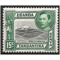 KUT 1952 SG138 15c Black & Green Mounted Mint ....