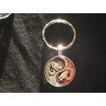Yin yang chinese dragon car keyring handbag pur...