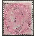 India 1856 SG48 8a Carmine Wmk Elephants Head F...