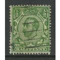 GB 1912 KGV 1/2d Green wmk 103 ( H367 )