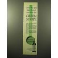1964 Usher's Green Stripe Scotch Ad - Only The First Can Wear