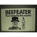 1977 Beefeater Gin Ad - First Name for the Martini
