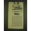 1963 Mitchum Anti-Perspirant Ad - Problem perspiration solved