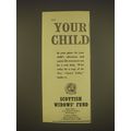 1955 Scottish Widows' Fund Ad - Your child