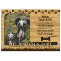 All My Dogs and Me Engraved Wood Picture Frame ...