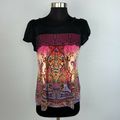 Bila Womans Boho Bohemian Cap Sleeve Paisley Pr...