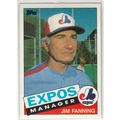 1985 Topps Baseball card 759 Jim Fanning Manager