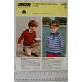 Vintage: Patons 9499 boys striped shirt sweater...