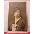 'ALICE' Edwardian woman antique photograph post...
